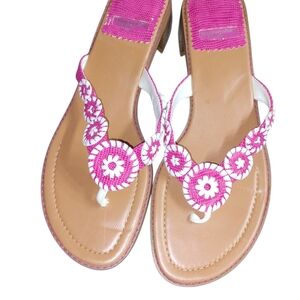 Montego Bay Club Pink and White Sandals